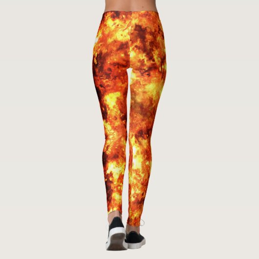 Glühendes Feuer Leggings (Rückseite)
