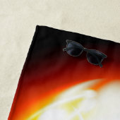 Glühendes Flammenstrandtuch Strandtuch (Beispiel)