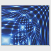 glühendes Fraktal Geschenkpapier (Flach)