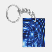 glühendes Fraktal Schlüsselanhänger (Vorderseite links)