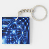 glühendes Fraktal Schlüsselanhänger (Rückseite)