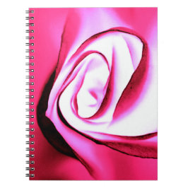 Glühendes Fuchsia-Rose-Notebook Notizblock