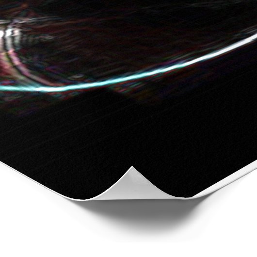 Glühendes Fußballposter Poster (Ecke)