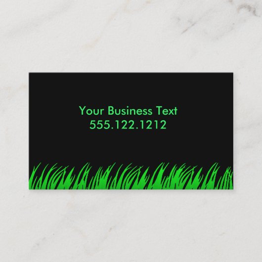 Glühendes Gras Visitenkarte (Vorderseite)