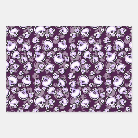 Glühendes Halloween Geschenkpapier Set (Vorderseite 2)