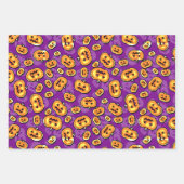 Glühendes Halloween Geschenkpapier Set (Vorderseite)