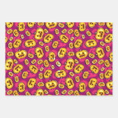 Glühendes Halloween Geschenkpapier Set (Vorderseite 3)