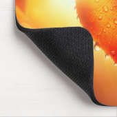 Glühendes Herbstleaf Herz Mousepad (Ecke)