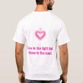 Glühendes Herz der Liebe T-Shirt (Rückseite)