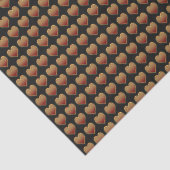 Glühendes Herz-Muster Seidenpapier (Ausschnitt)