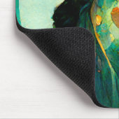 Glühendes Herz Woman Fantasy Sci-Fi Mousepad (Ecke)