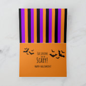 Glühendes Jack-o-Lantern Halloween Karte (Innenseite)