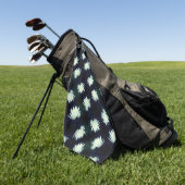 Glühendes Lotus Water Lilie Blume Muster Golfhandtuch (Gras)