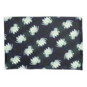 Glühendes Lotus Water Lilie Blume Muster Kissenbezug