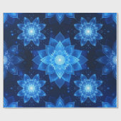 Glühendes Lotus Wrapping Papier Geschenkpapier (Flach)