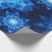 Glühendes Lotus Wrapping Papier Geschenkpapier (Ecke)