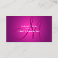 Glühendes Magenta Monogramm