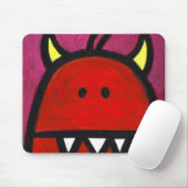 Glühendes Monster Mousepad (Mit Mouse)