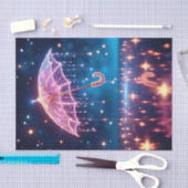 Glühendes Neonrosa Umbrella Decoupage Papier (Handwerk)