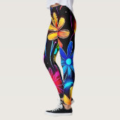 Glühendes Neuronenmuster Leggings (Links)