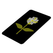 Glühendes Premium Magnet für Daisy-Blume (Linke Seite)