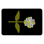 Glühendes Premium Magnet für Daisy-Blume (Horizontal)