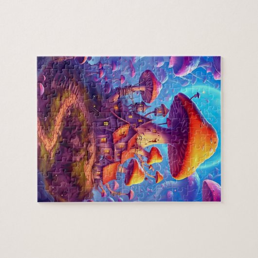 Glühendes Psychedelisches Puzzle-Puzzle Puzzle (Horizontal)