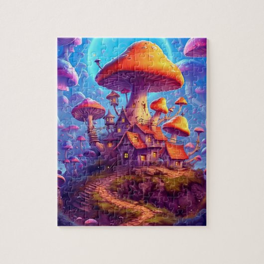 Glühendes Psychedelisches Puzzle-Puzzle Puzzle (Vertikal)