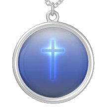 Glühendes religiöses Kreuz