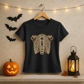 Glühendes Ribcage Skeleton Halloween T-Shirt