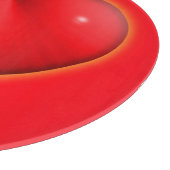 Glühendes rotes 3-D-Herz Schneidebrett (Ecke)