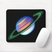 Glühendes Saturn Mousepad (Mit Mouse)
