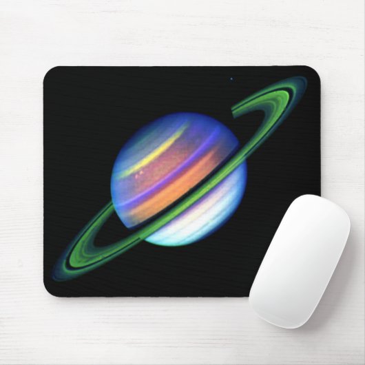 Glühendes Saturn Mousepad (Mit Mouse)