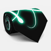 Glühendes Schwarzes der Atom-| Krawatte (Gerollt)