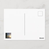 Glühendes Sonnenuntergang Postkarte (Rückseite)