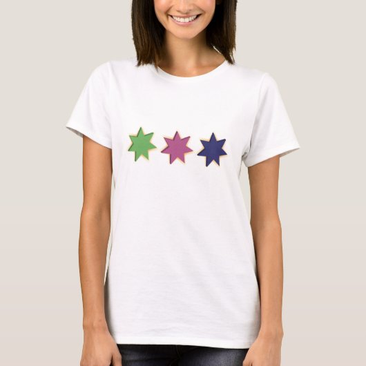 Glühendes Stern-Shirt T-Shirt (Vorderseite)
