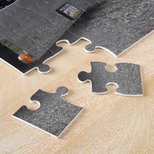 Glühendes u. blaues Kenworth Puzzlespiel Puzzle (Seite)