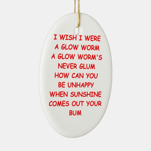 Glühenwurm Keramikornament (Rechts)