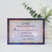 Glühgalaxie im Weltraum-UAWG RSVP Karte (Stehend Vorderseite)