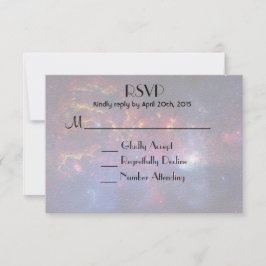 Glühgalaxie im Weltraum-UAWG RSVP Karte