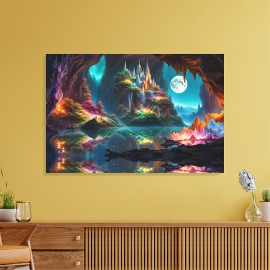 Glühglashöhle Leinwanddruck (Insitu (Wohnzimmer))