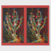 Glühkaktus Geschenkpapier (Flach)