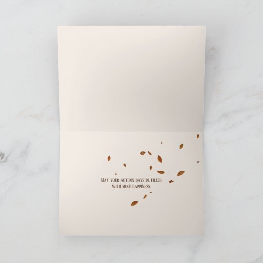 Glühkerze in Kiefernzapfen Karte (Innenseite)