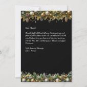 Glühkreuz | Black Background Weihnachtskarte Feiertagskarte (Rückseite)