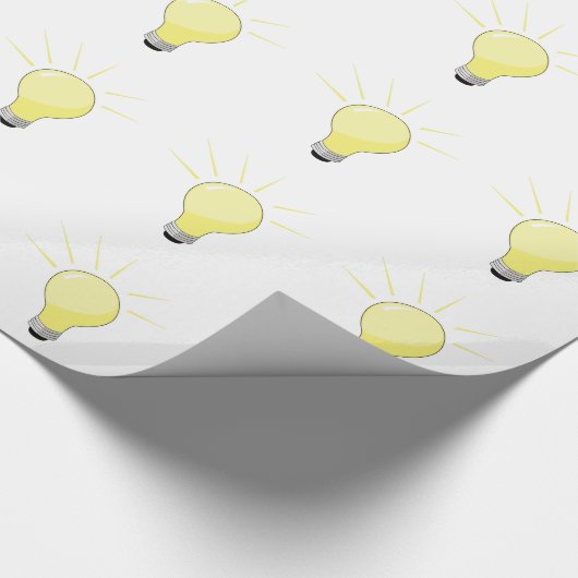 Glühlampe Geschenkpapier (Ecke)