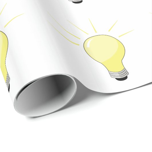 Glühlampe Geschenkpapier (Rolleneckpunkt)