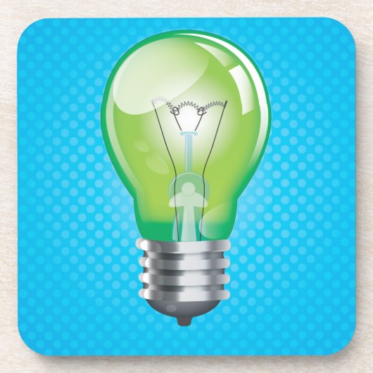 Glühlampe Getränkeuntersetzer (Vorderseite)