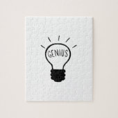 Glühlampe in Schwarzweiss Puzzle (Vertikal)