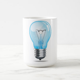 Glühlampe Kaffeetasse