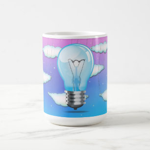 Glühlampe Kaffeetasse